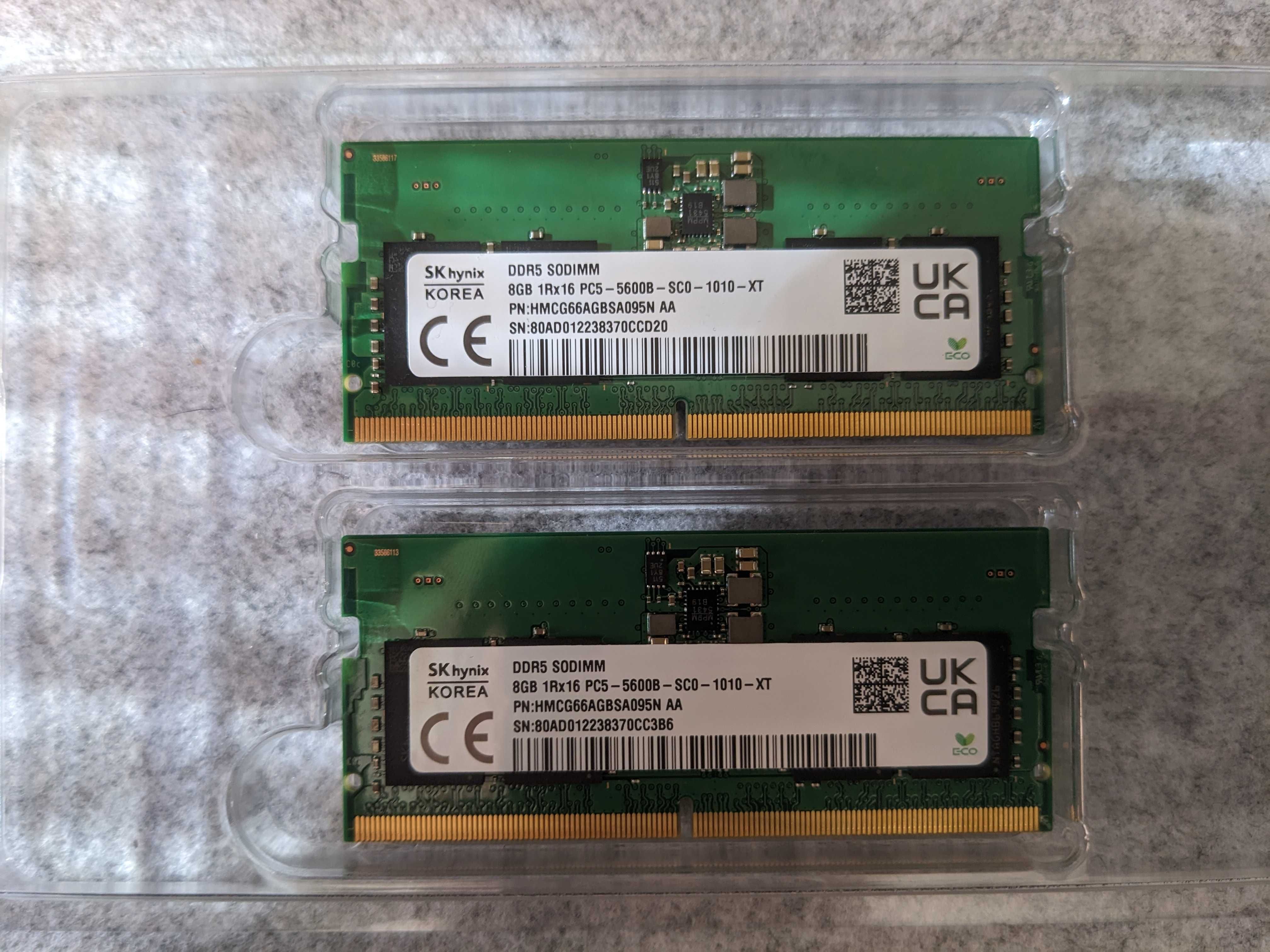 Модуль пам'яті SKhynix DDR5 16GB (2x8GB) SK Hynix 5600MHz Sodimm