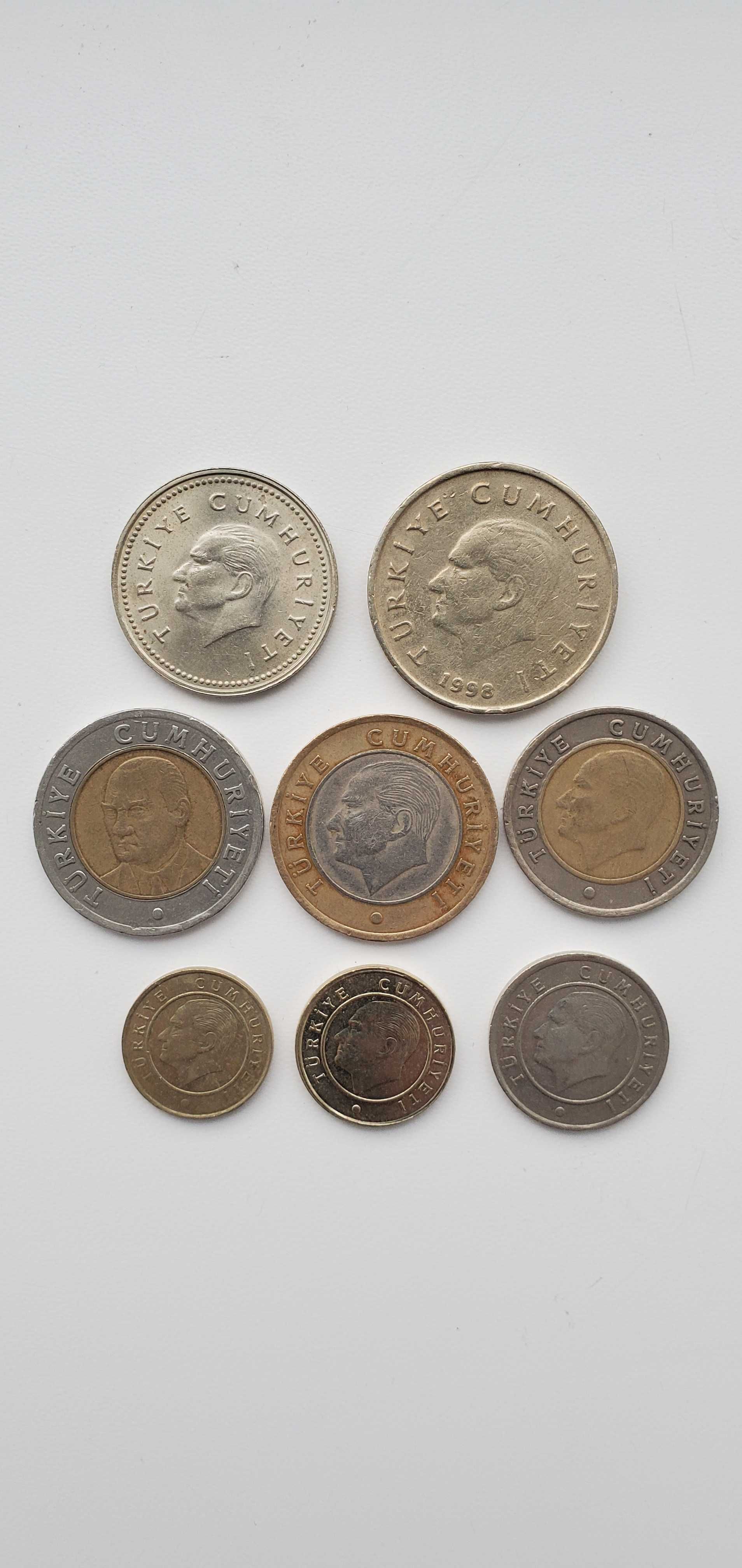 Монети Туреччини. Набір монет 8 штук  із Турції