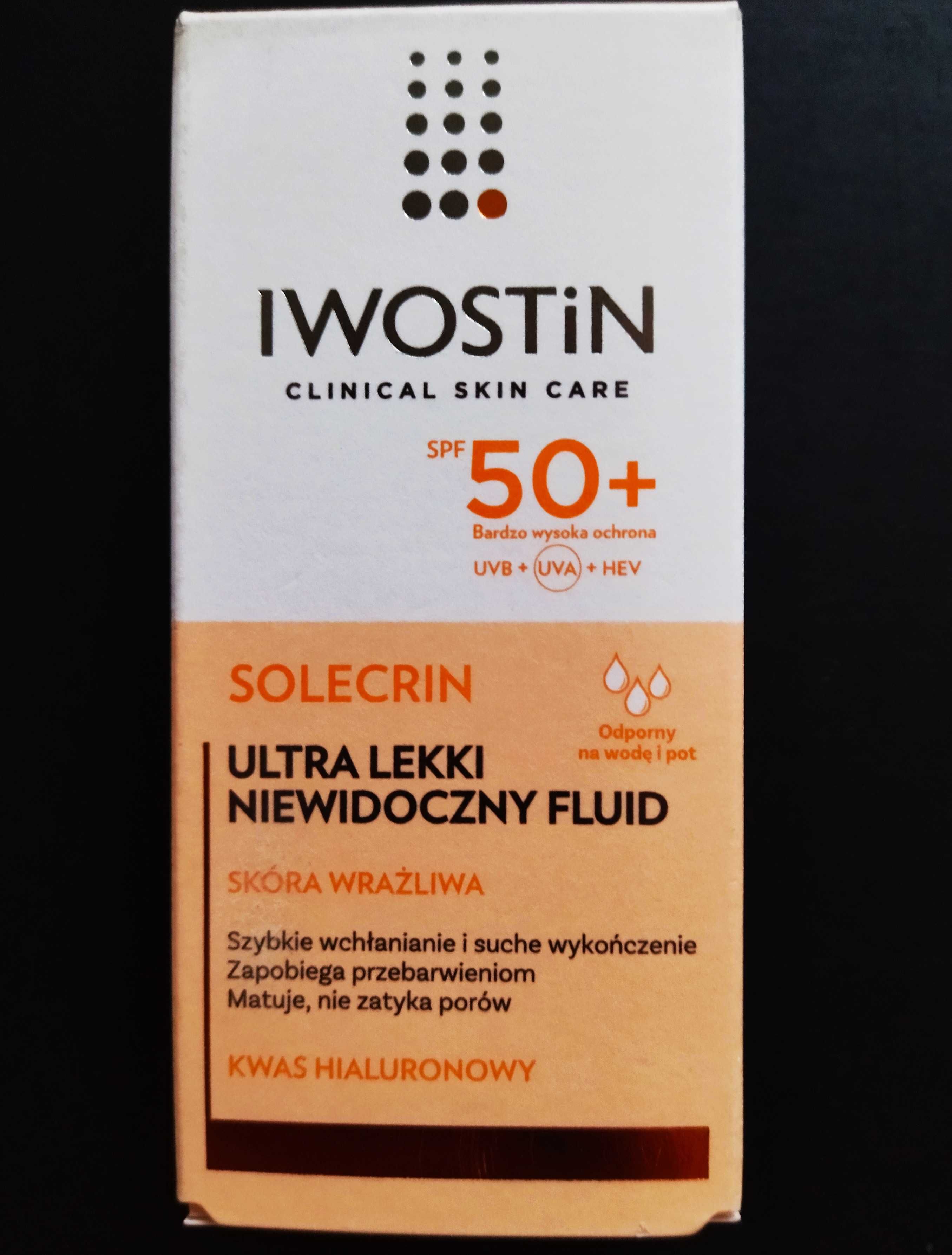 Iwostin Solecrin SPF 50+ ultra lekki niewidoczny 40 ml fluid