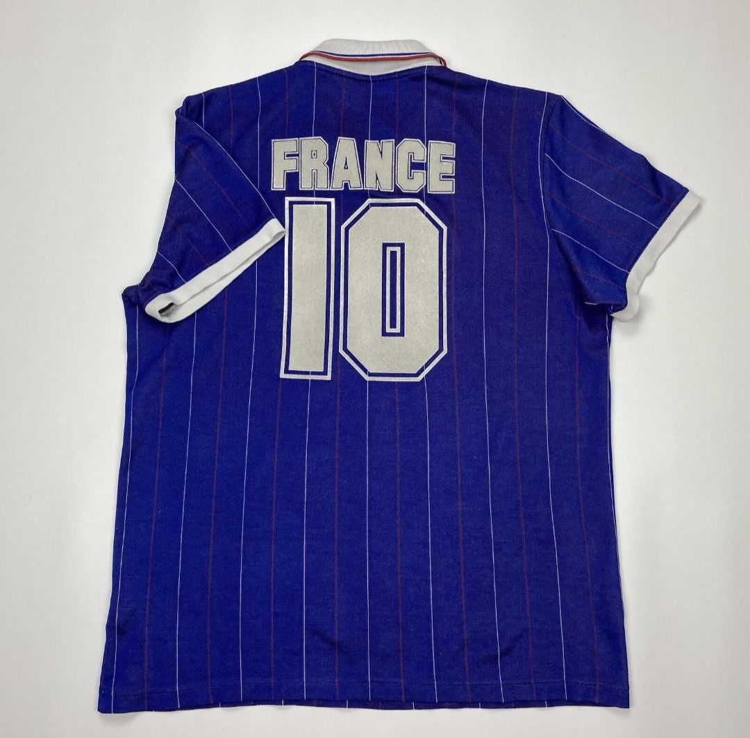 Francja France 1982 Word Cup adidas retro vintage tshirt