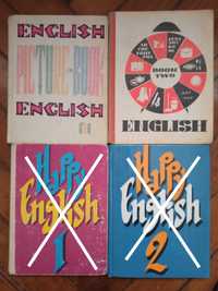 Учебники английского языка разных авторов и годов выпуска.