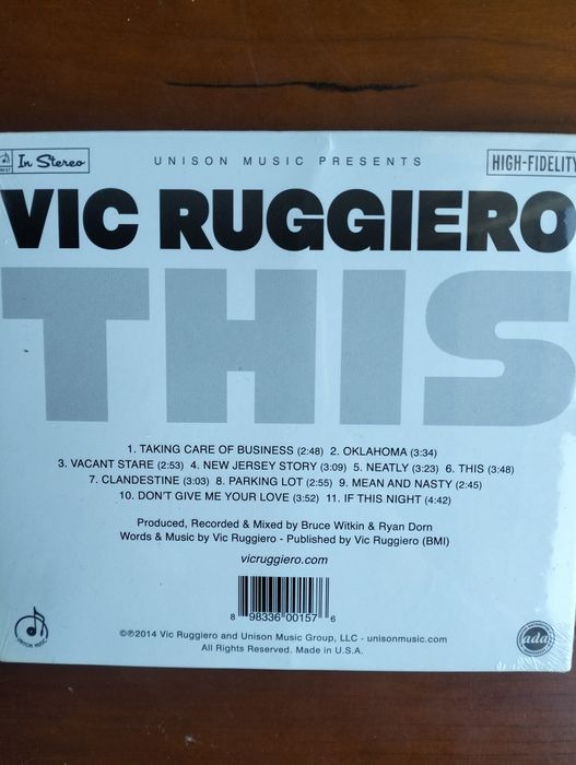 CD Vic Ruggiero (selado)