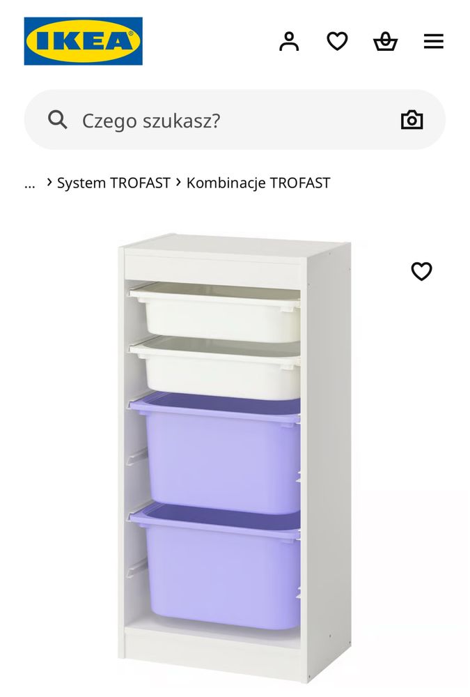 Regał z pojemnikami TROFAST IKEA