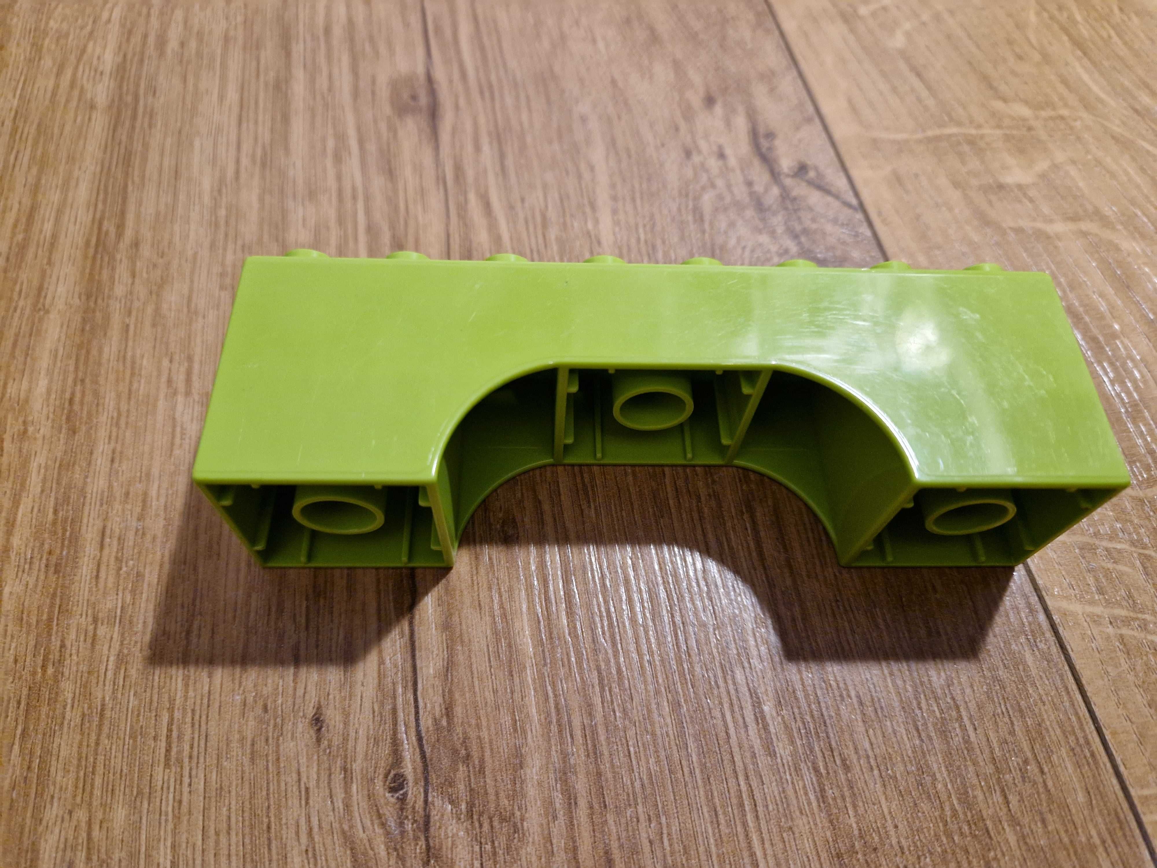 Lego duplo- klocek łuk 2x8 zielony