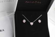 Pandora набір червоне біле рожеве серце