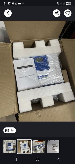 Easun Power 4квт(ISolar-SMG-II-4KW-24V-Wifi) Гібридний інвертор