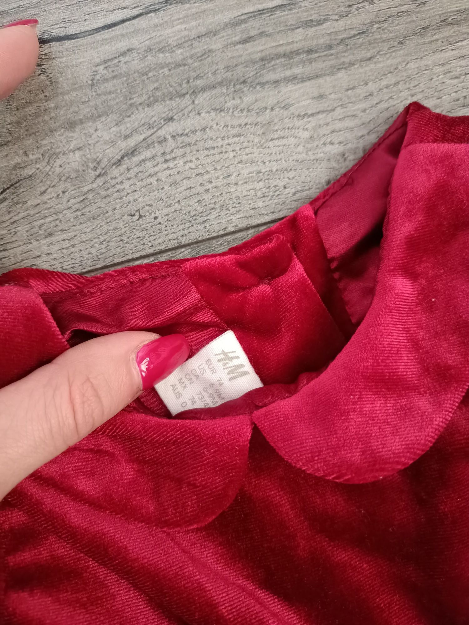 Śliczna sukienka dla dziewczynki h&m r. 74 balowa wesele swieta