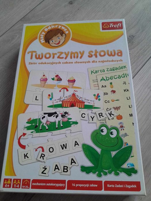 Gra Tworzymy słowa. Cena 10 zł.