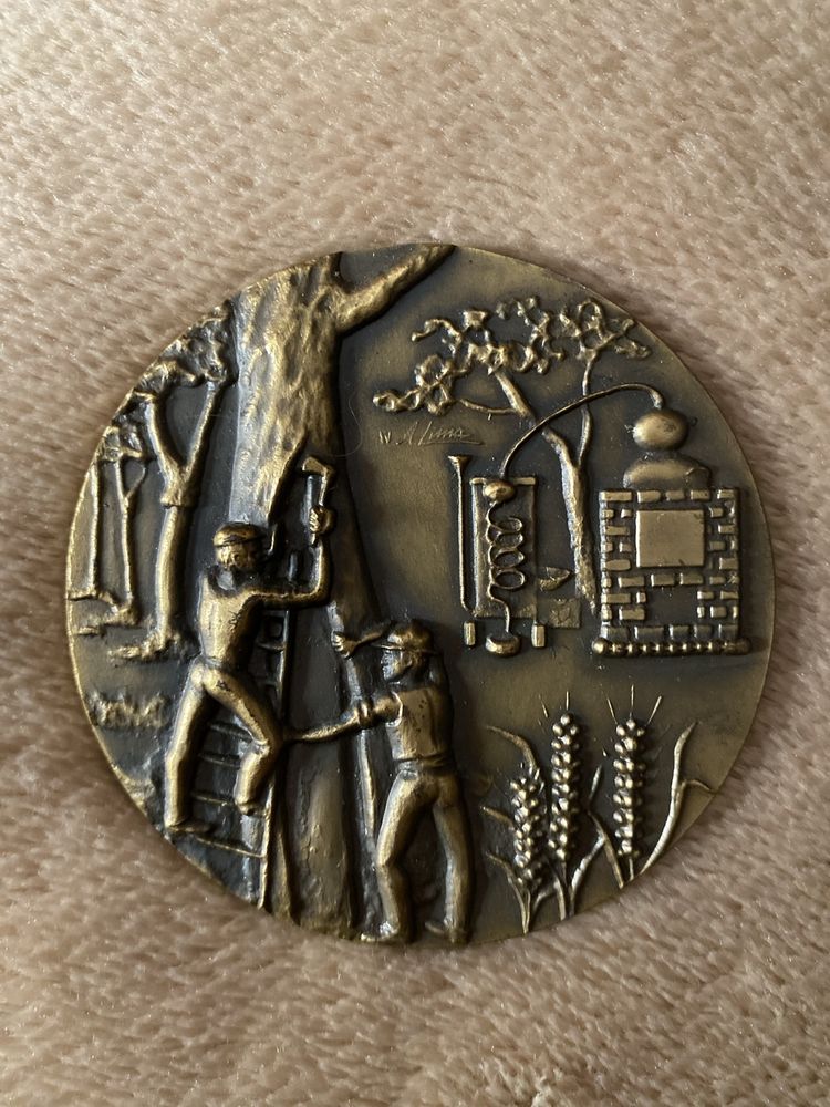 Medalha em bronze comemorativa do foral da Vila de Almodôvar