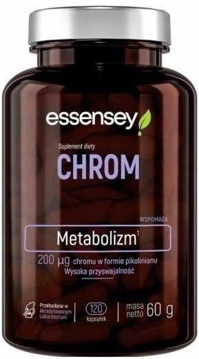 Essensey_Suplement Diety - CHROM / METABOLIZM 120 kapsułek