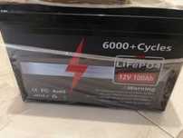 Акумулятор LiFePO4 12V 100Ah, Bluetooth, 6000+ Cycles Cells, BMS