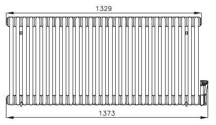 NOWY Grzejnik TESI 3 EF elektryczny biały IRSAP 60x137 cm