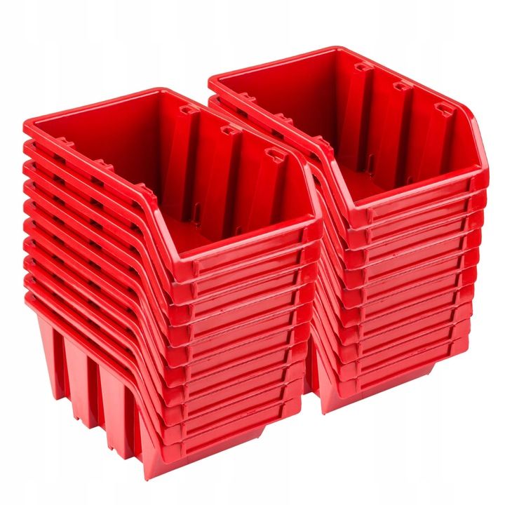 20x Pojemnik Magazynowy Kuweta Warsztatowa Np4 Red