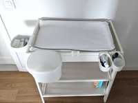 Ikea Gulliver changing table with cushion and hanginf baskets