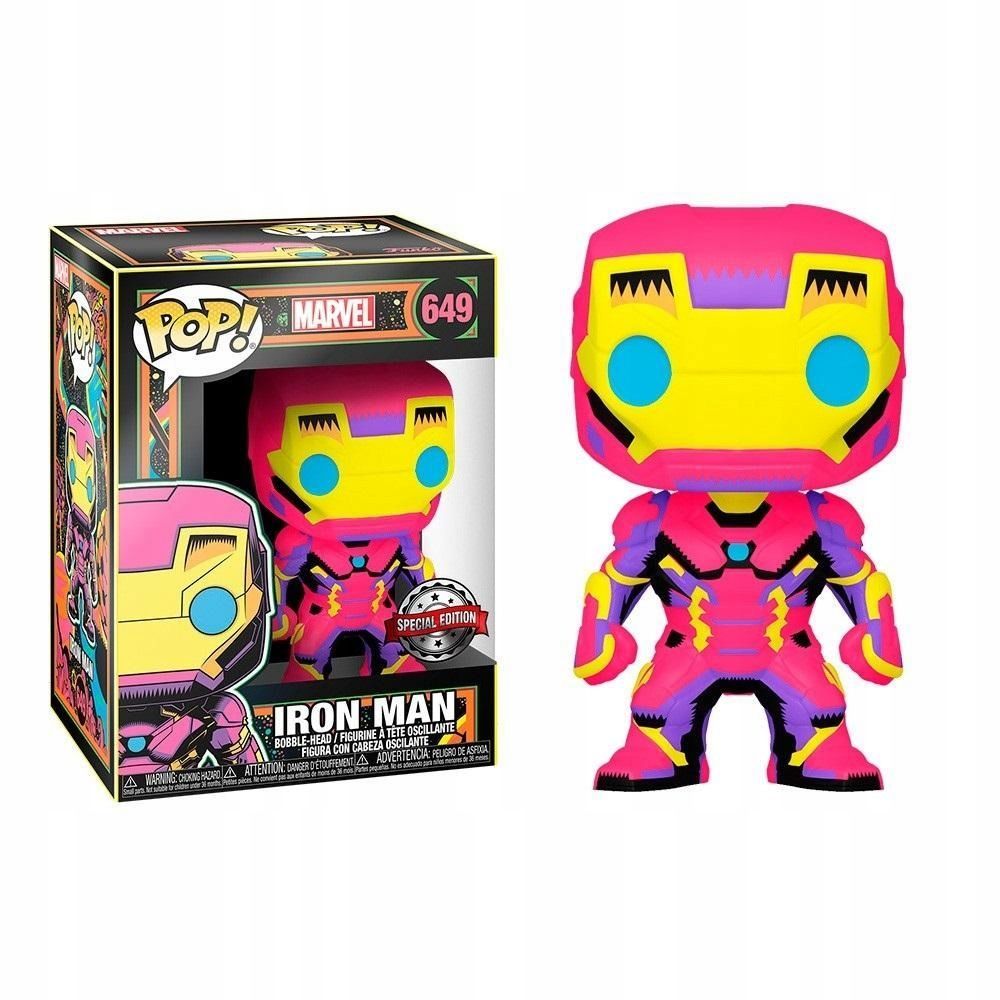 Funko Figurka Pop Marvel: Black Light - Iron Man