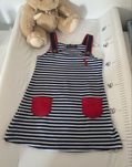 Sukienka dla dziewczynki marynarski styl Ralph Lauren 92 cm 2 lata