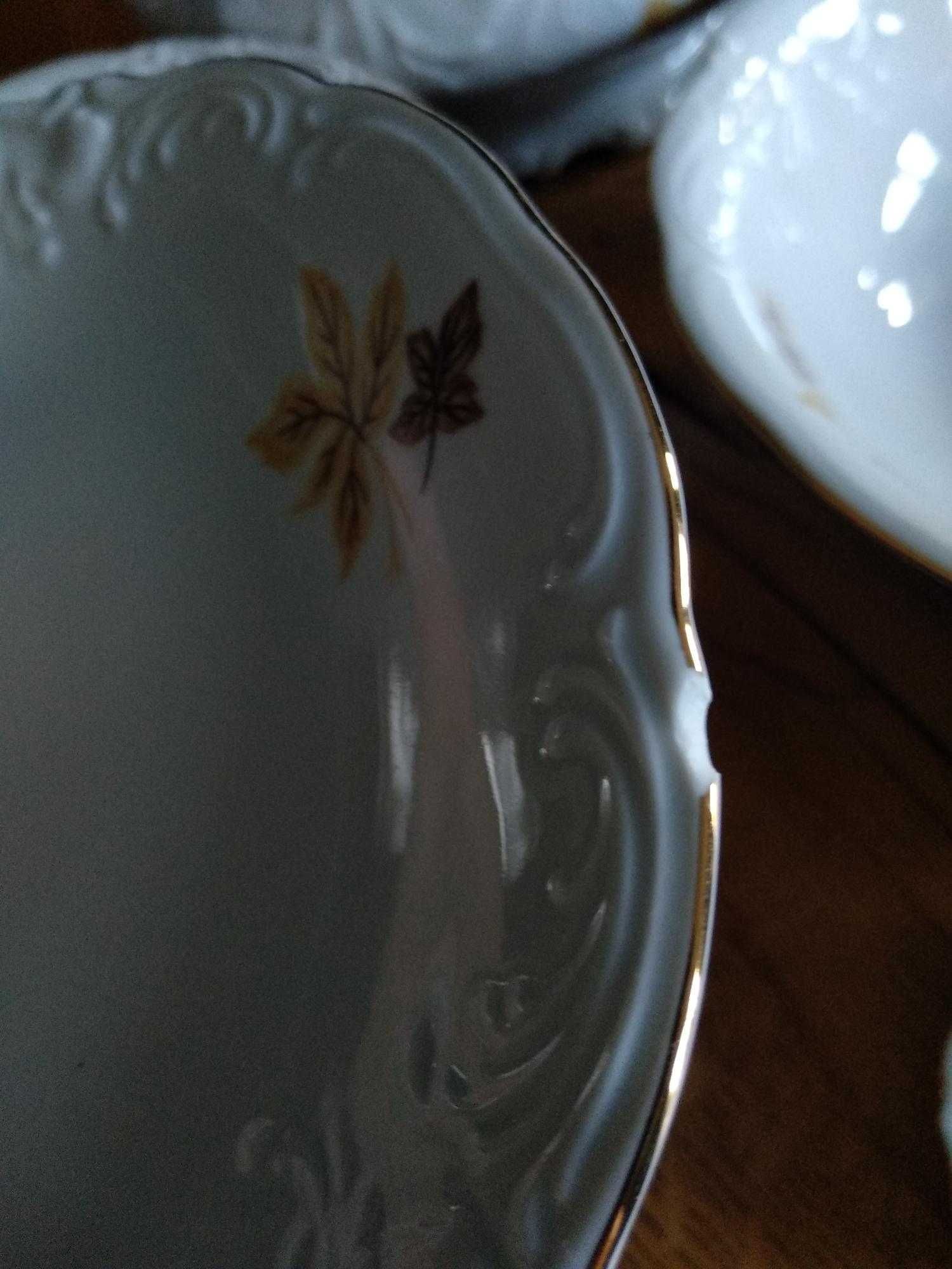 Serwis obiadowy porcelana Wawel 55 elementów dla 12 osób