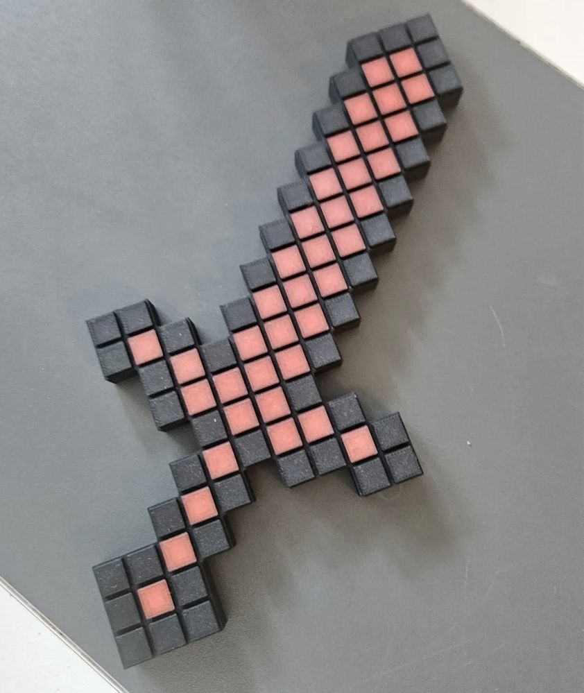 Майнкрафт Іграшка ЗД друк Меч Сокира Кірка Minecraft