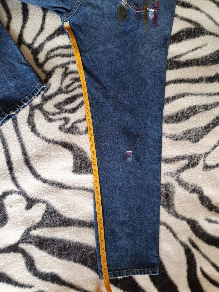 Modne męskie granatowe jeansy Superdry - nowe, z metkami