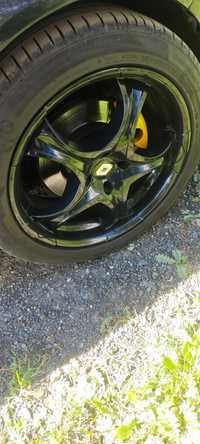 Czarne felgi alu 17" 4x100