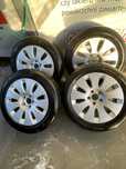 Felgi aluminiowe z oponami, 16, 5x112 vw, seat, audi skoda