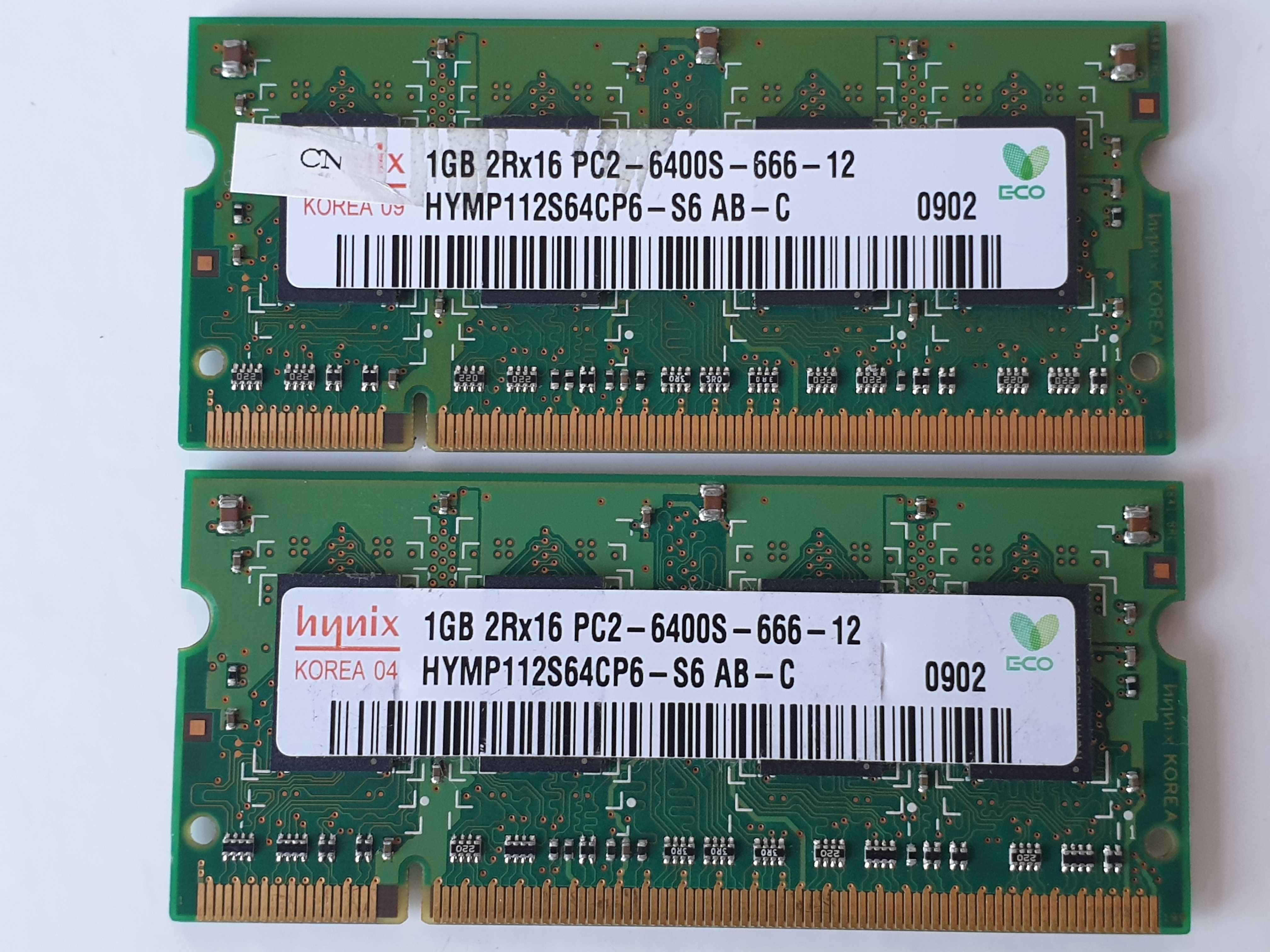 hynix 1GB 2Rx16 PC2 6400S 666 12 DDR2 пара