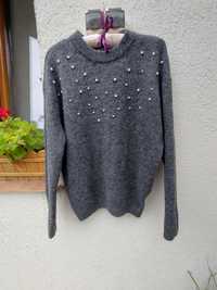 Nowy sweterek sweter H&M z perełkami rozmiar 158/164