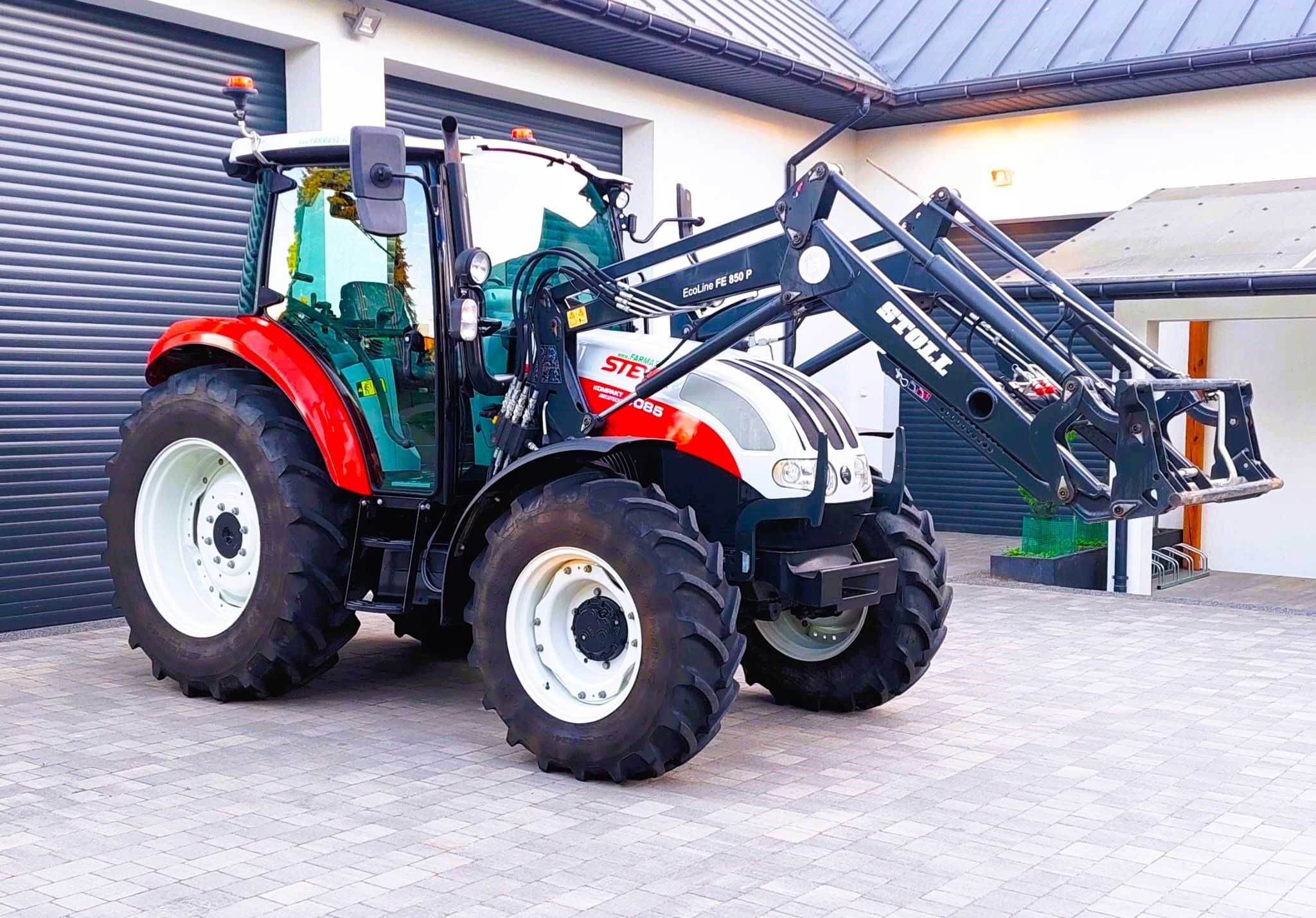 STEYR 4085 + ŁADOWACZ STOLL‼️Salon Polska! 471mtg! NOWY!! Case Farmall