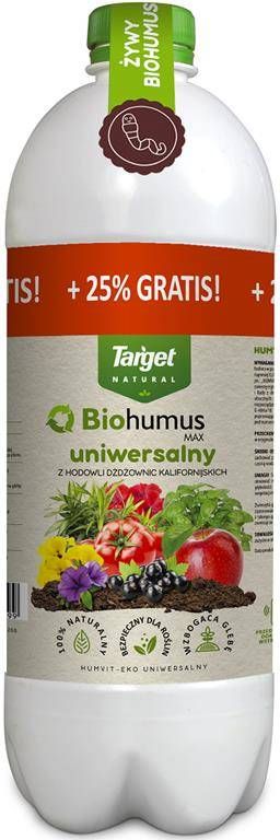 Biohumus Max – Ekologiczny – 1,25 l Target | 25% GRATIS