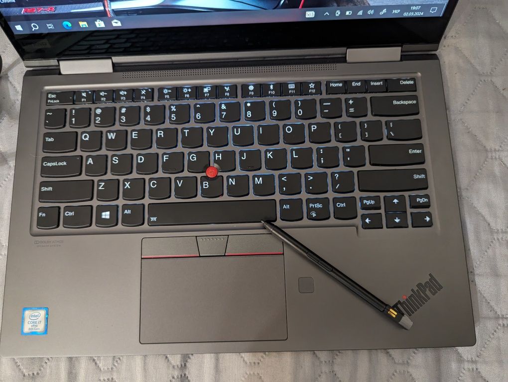 Ноутбук Lenovo ThinkPad X1 Yoga i7-8665U 16GB/1TB SSD IPS 2K"14 сенсор