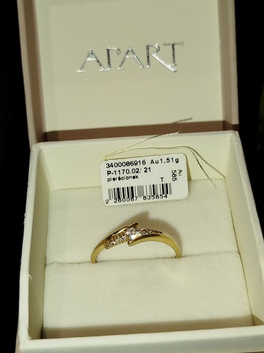 Pierścionek 585 Apart 21 pozmiar