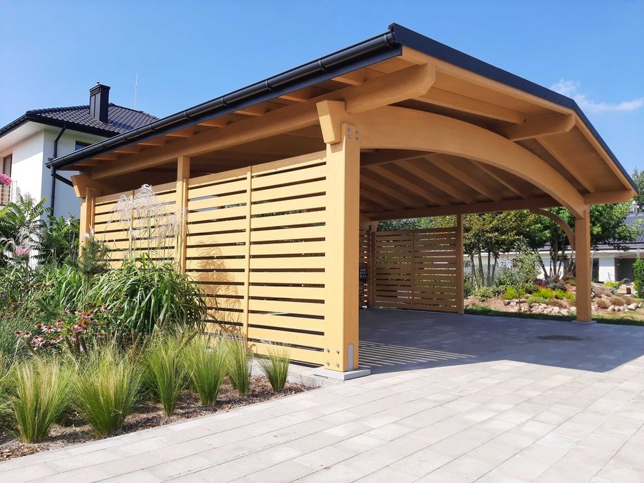 Wiata garażowa drewniana ITALIA 6M BSH