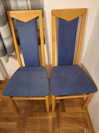Krzesła 2 szt., kolor niebieski - tylko odbiór osobisty