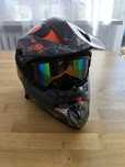 Kask full face XL + gogle