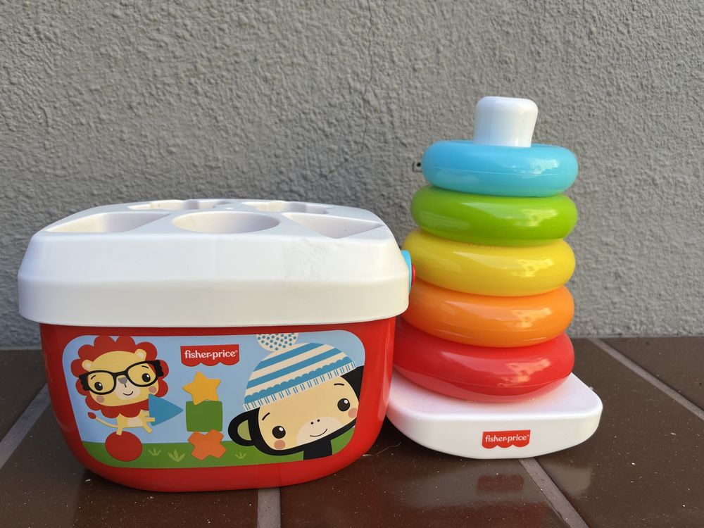 Fisher-Price, zestaw kolorowa wieża i sorter kształtów