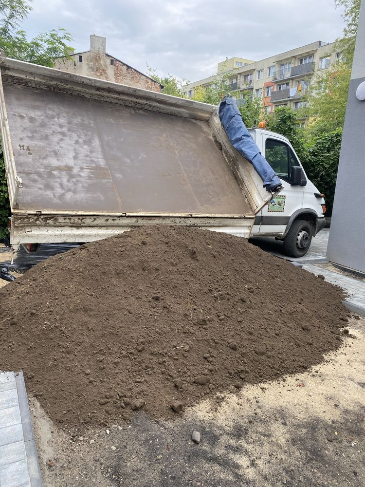 Piach siany płukany piasek ziemia gruz