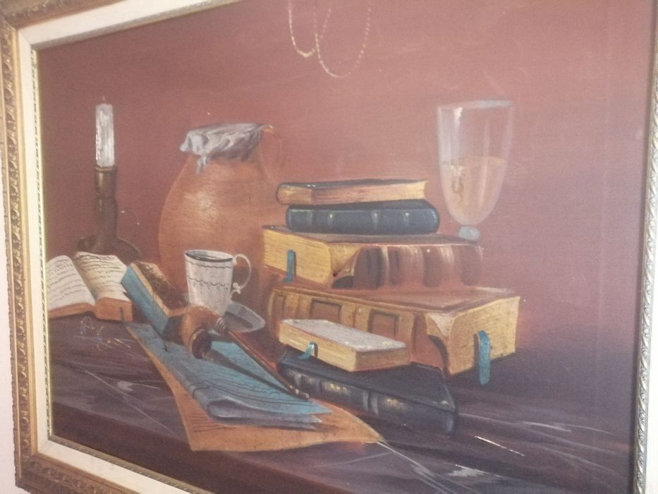 Quadro a óleo de Teixeira Cardoso