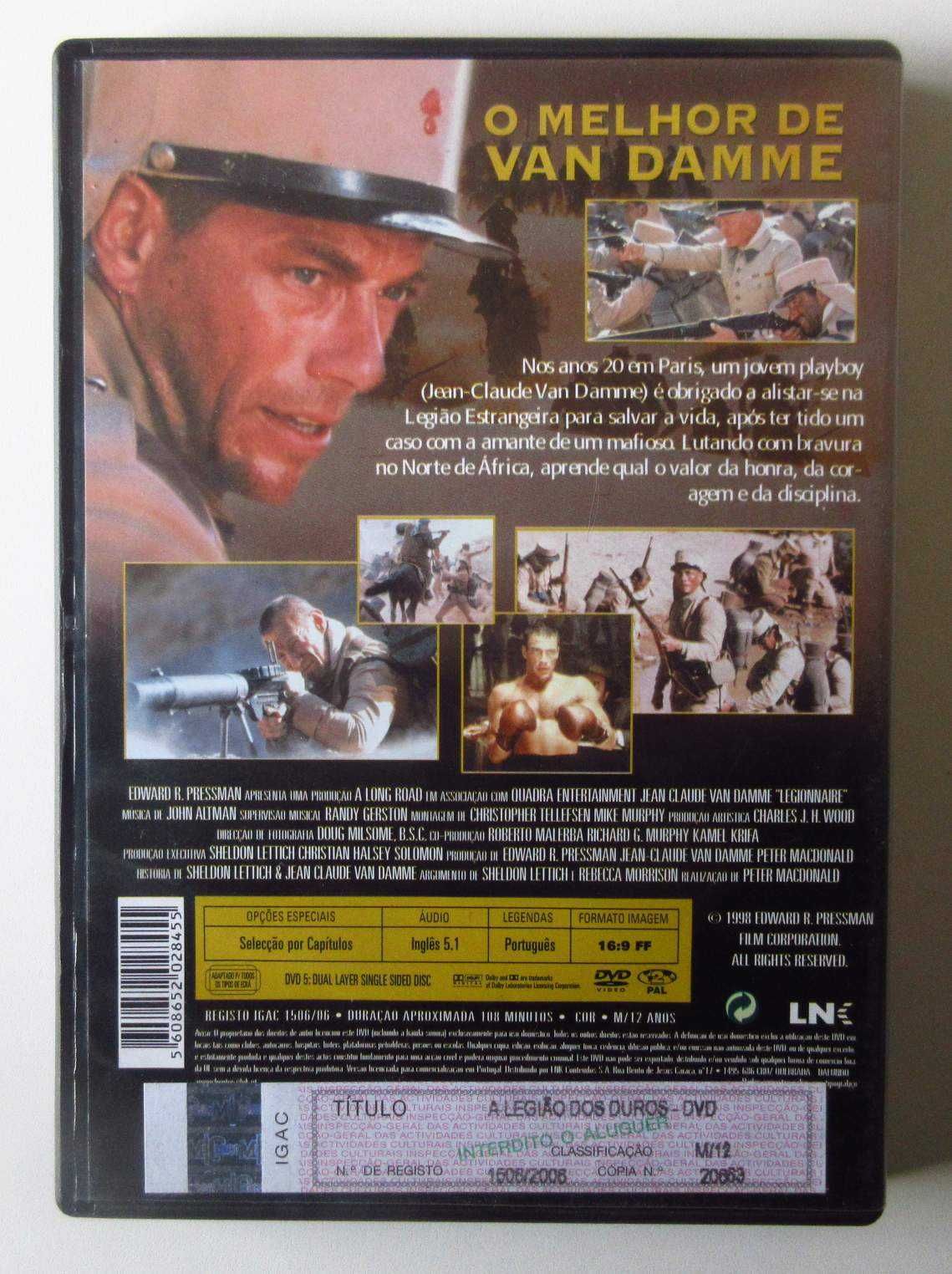 A LEGIÃO DOS DUROS (Jean-Claude Van Damme) (DVD)