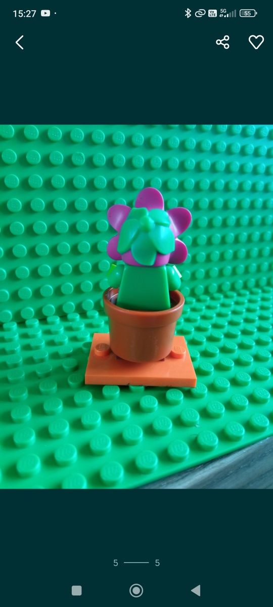 LEGO minifigurka col325, flowerpot girl col18-14