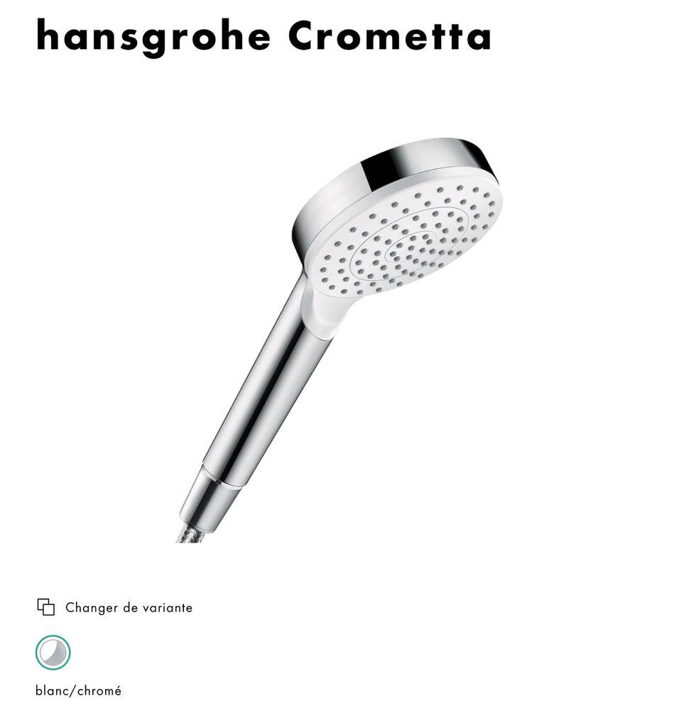 Manete chuveiro duche casa banho Hansgrohe Crometa - novo