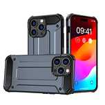 Pancerne etui do iPhone 15 Pro Hybrid Armor - niebieskie