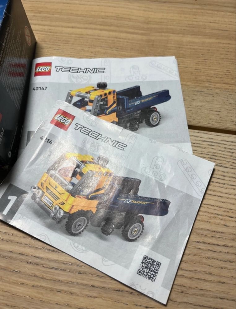 Lego Technic 42147 wywrotka - pudelko i instrukcja