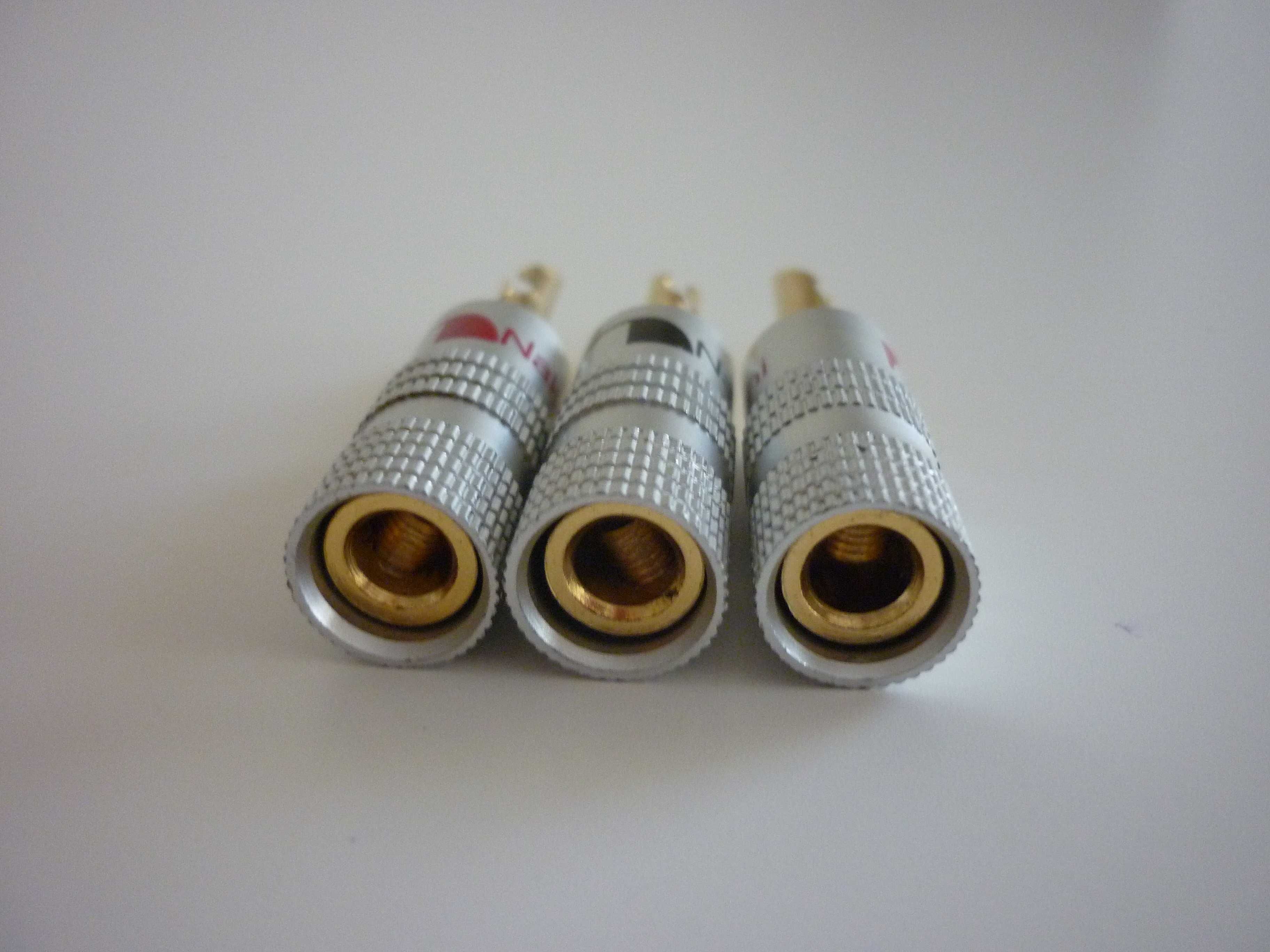 Fichas conectores colunas banana Nakamichi