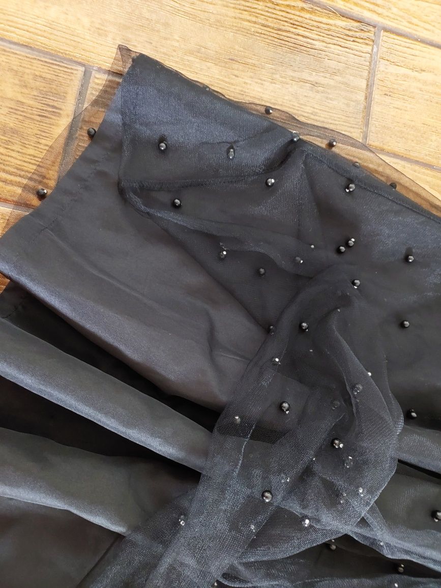 Czarna tiulowa spódnica rozmiar 152