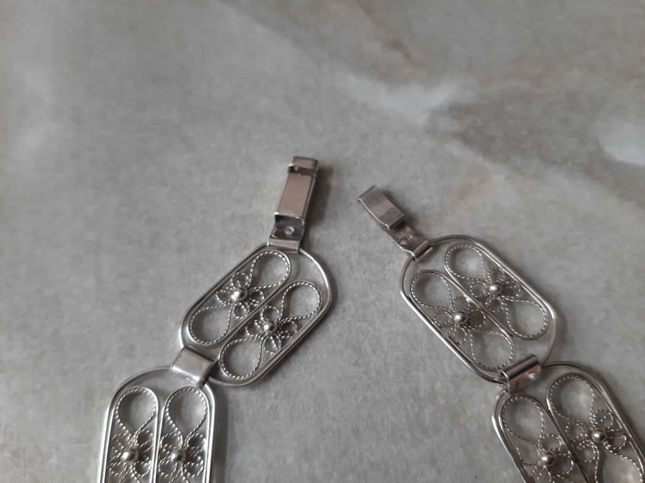 Stara bransoleta filigran. Srebro pr.3