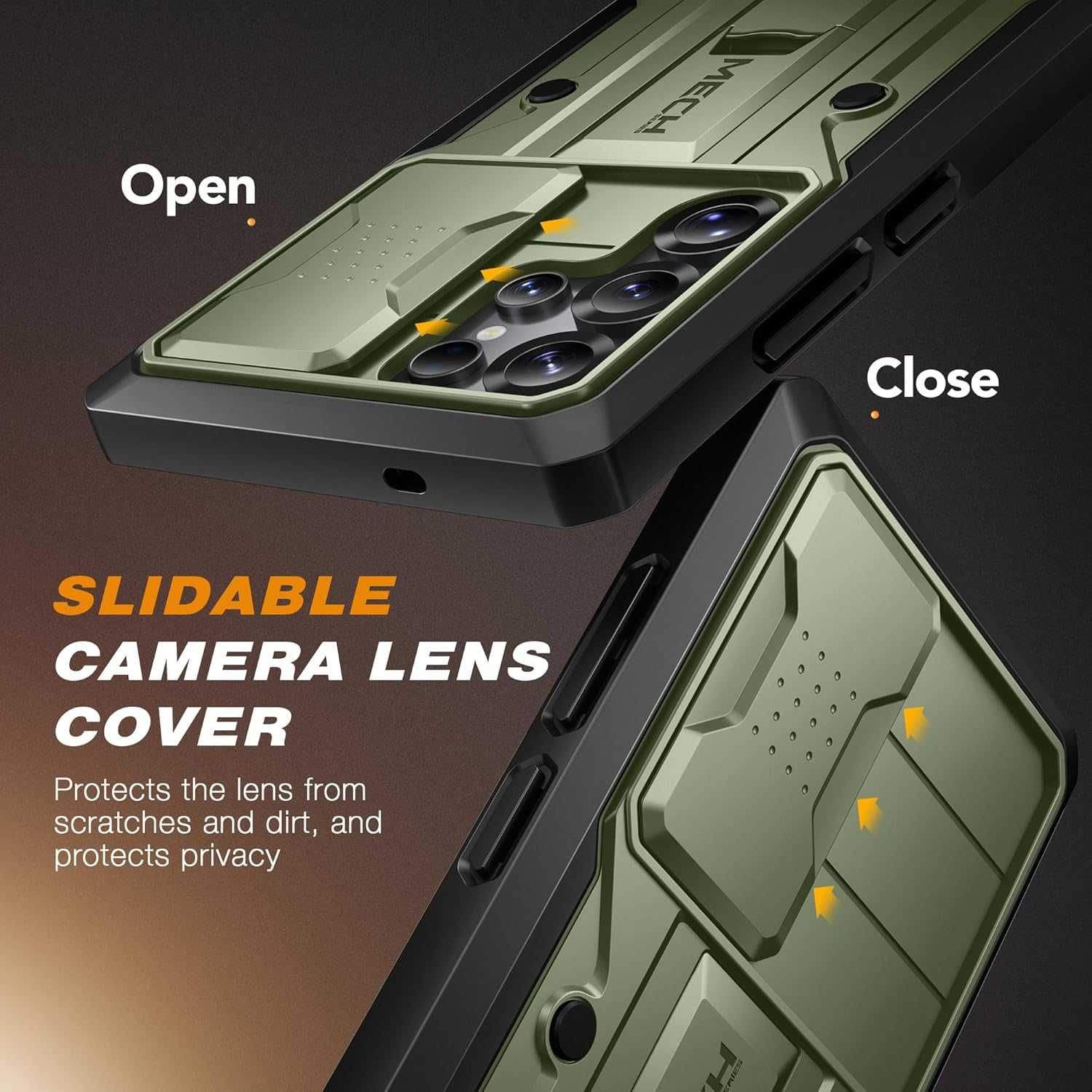 TONGATE etui pancerne 360 Samsung Galaxy S25 Ultra stojak zielone