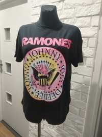 Czarny t-shirt koszulka Ramones oversize