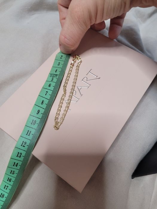 Grube duże oczka bransoletka złota