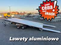 Głowacz Alu Car Transporter  Nowa laweta aluminiowa łamana uchylna, lekka duża ładowność