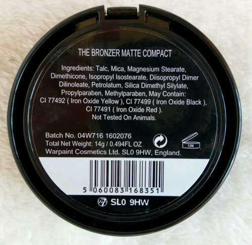 Bronzer W7 - The Bronzer Mate Compact - Maquilhagem - NOVO